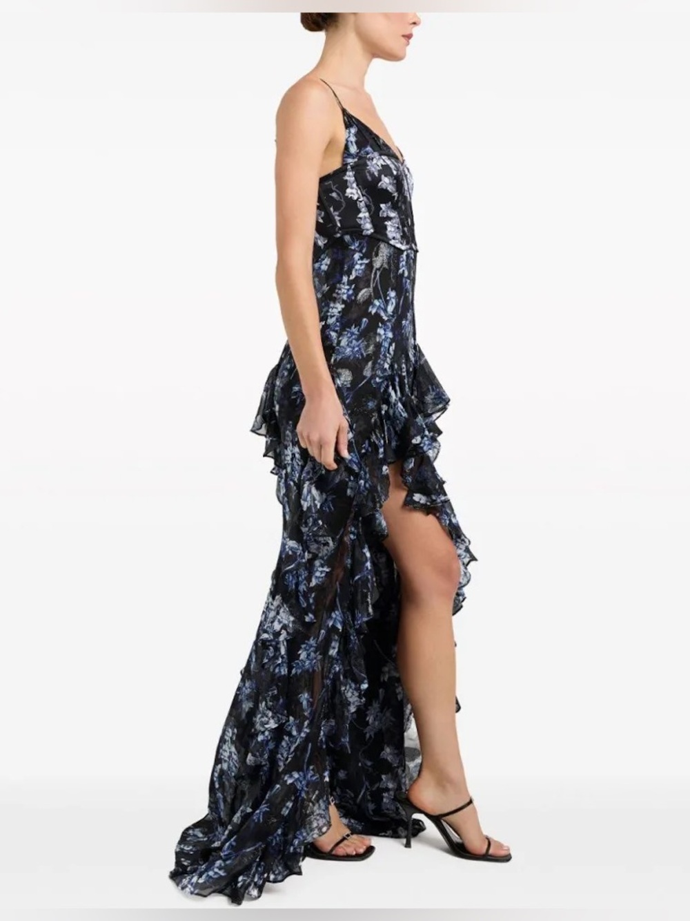 Cinq a Sept “Glenda” Floral Ruffle Dress